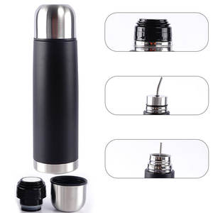 Termo de Yerba Mate Automático de 500ml con Vaso y Bombilla Integrados: No Necesita Rellenar Cada Vez que Quiera Beber - Product Image 1