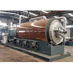 Beston Waste Rubber Tyre Recycling Machine Used Plastic Pyrolysis Plant to Make Fuel Oil