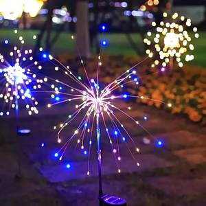 أضواء الألعاب النارية الأكثر مبيعًا، سلسلة أضواء الهندباء تعمل بالطاقة الشمسية، أضواء زينة خارجية مقاومة للماء لعيد الميلاد - Product Image 2