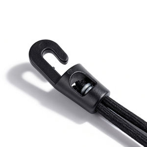 Corde élastique en latex, polyester et <span class=keywords><strong>PVC</strong></span> écologique, diamètre 4 mm, crochet en plastique pour usage extérieur et intérieur - Product Image 1