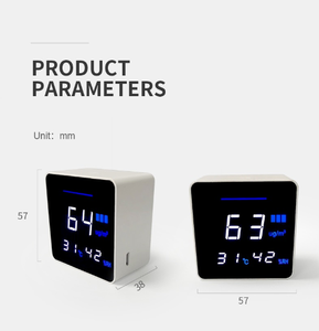 เครื่องตรวจจับฝุ่น PM2.5 แบบตั้งโต๊ะขนาดเล็ก พร้อมเซ็นเซอร์อัจฉริยะสำหรับวัดอุณหภูมิและความชื้น - Product Image 2