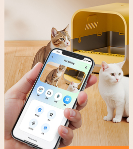 <span class=keywords><strong>Bac</strong></span> à litière pour <span class=keywords><strong>chat</strong></span> en acier inoxydable antirouille robuste avec plateau de contrôle des odeurs anti-éclaboussures et <span class=keywords><strong>tamis</strong></span> facile à nettoyer 20L Toilette pour animaux de compagnie - Product Image 3