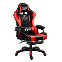 Chaise de jeu de course ergonomique avec haut-parleur de massage RGB, design moderne de haute qualité, chaise de bureau pour ordinateur PC, chaise de jeu avec cuir PU