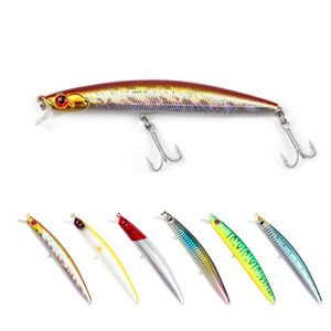 Leurre de pêche flottant imprimé 120mm19g / 140mm29g, type Minnow, en plastique rigide, avec hameçons <span class=keywords><strong>pour</strong></span> brochet et carpe - Product Image 2