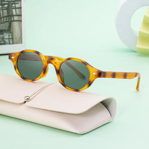 Nuevas gafas de sol redondas con montura pequeña para mujer, lentes de PC con protección UV400, gafas de sol de moda, venta al por mayor transfronteriza - Product Image 4