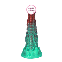 Gran oferta, tapón Anal de silicona luminoso XXL, gran Consolador de lobo enorme, pene monstruo con ventosa para mujeres, masturbación, tienda de juguetes sexuales
