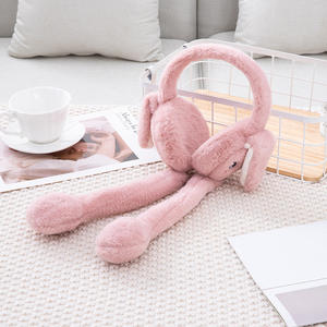 Oreilles de lapin en peluche d'hiver Conception mobile Protection de la chaleur mignonne Bonnets pour bébé Chapeau pour oreilles de bébé Protection des oreilles Chapeau d'hiver - Product Image 1