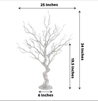 Arbre décoratif de mariage doré/brun/gris argenté, centre de table de mariage, décoration de mariage, arbre artificiel en résine, manzanita
