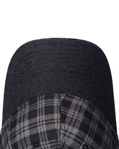 Gorra de Béisbol Vintage de Mezclilla a Cuadros Negros y Grises, Estilo Retro Preppy, Suave, Ajustable, Unisex, Casual, para el Sol - Product Image 5