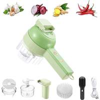 Dropshipping Europe Ensemble de coupe-légumes portable 4 en 1, hachoir de cuisine électrique Smart Gadget