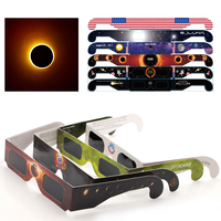 Verres d'éclipse de carton imprimés par logo-vrac approuvé par la CE pour des événements de communauté