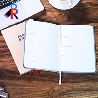 Carnet de notes/agenda en cuir PU à couverture rigide avec 100 pages intérieures personnalisées pour le bureau et les cours
