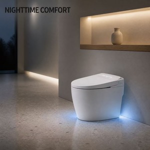 Toilette intelligente M819 avec télécommande et siège chauffant, cuvette allongée - Bidet intelligent pour le marché américain, équipement sanitaire de salle de bain M819 - Product Image 6