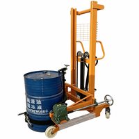 Rotateur manuel hydraulique pour fûts d'huile, manutentionneur de fûts à pince Eagle pour levage et inclinaison, adapté aux fûts en acier et en plastique