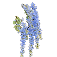 Bunga Wisteria Buatan Tiruan, Rangkaian Bunga Pernikahan, Tanaman Gantung Palsu, Laris Manis