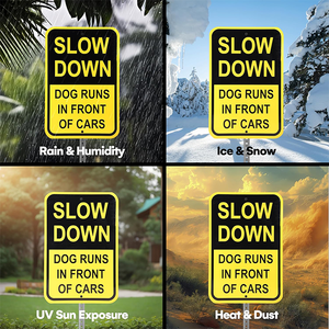 Señales DE TRÁFICO DE ALUMINIO personalizadas Securun, señales de desaceleración rectangulares baratas, producto de marca personalizado - Product Image 5