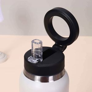 316 Stainless Steel Insulated Water Bottle Pop-Up Lid Portable Thermal Bottle <b>Large</b> Capacity Food Grade Travel Mug - Product Image 6