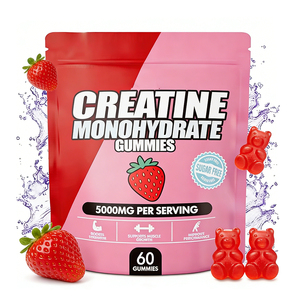 <b>Creatine</b> <b>Monohydrate</b> Gummies for Men Women 5g Bag Packaging Muscle Growth Performance Sugar Free Pre Workout Supplement - Product Image 1