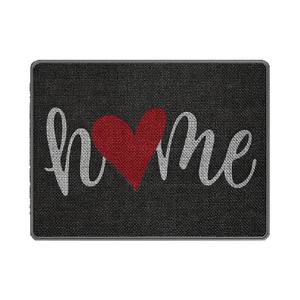 Alfombra de Entrada Rectangular Sally Hemp con Suela de Goma, Diseño de Corazón, Resistente a las Manchas, de Fibra de Poliéster, con Patrón Novedoso - Product Image 2