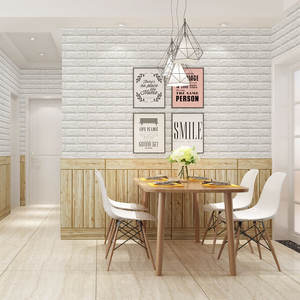 <span class=keywords><strong>Carta</strong></span> da Parati 3D <span class=keywords><strong>per</strong></span> Decorazione Casa, <span class=keywords><strong>Adesiva</strong></span>, Effetto Mattoni in Schiuma, Protezione Pareti - Product Image 3