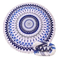 Serviette de plage ronde en microfibre Boho, séchage rapide, grand tapis de yoga circulaire, doux, réutilisable, serviettes de bain