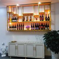 Casier à vin mural Porte-vin industriel en métal Porte-vin mural moderne pour la maison Cuisine Salon Café