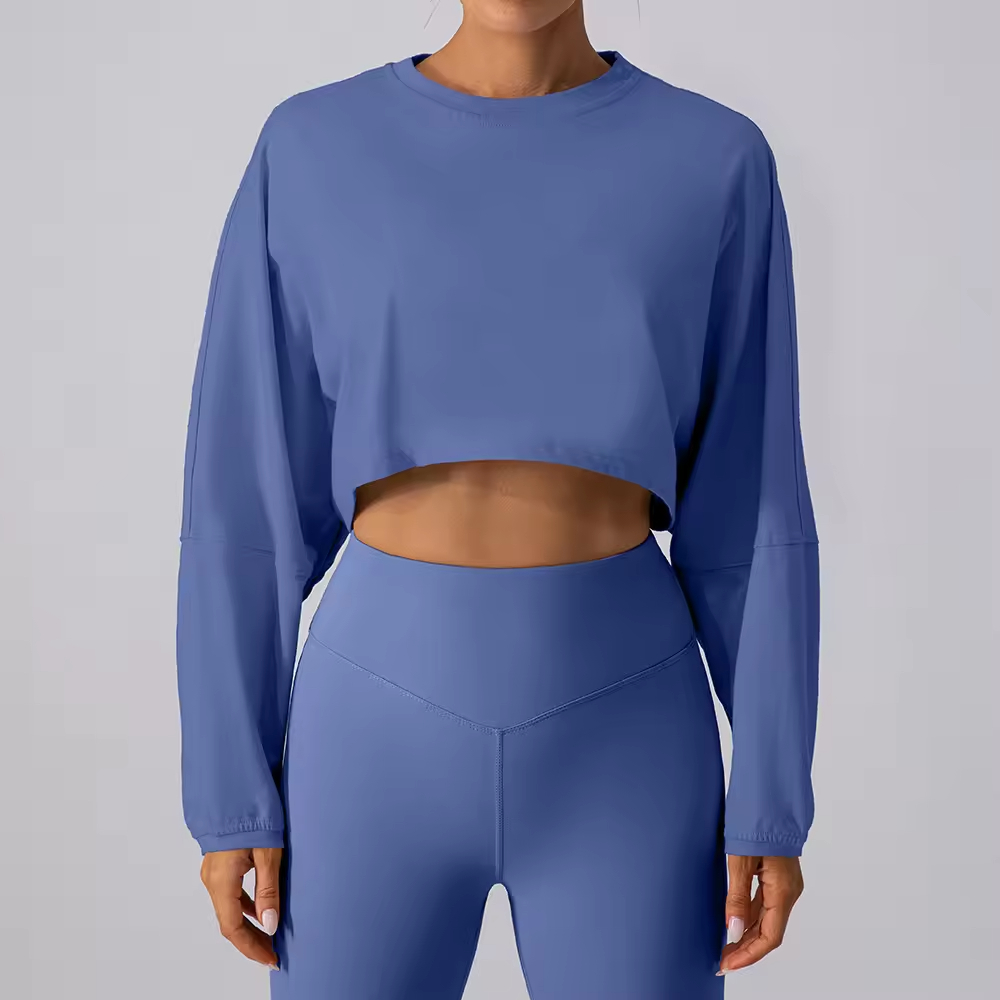 long sleeves blue