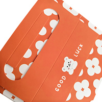 Emballage en papier couché pliable recyclable Emballage en gros de boîte de beignet de biscuit de gâteau avec le logo