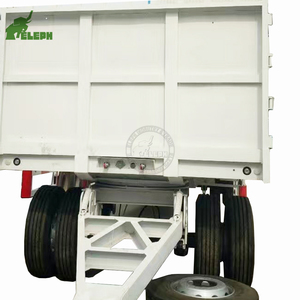 Semirremolque de Plataforma Plana de Acero Eleph de 1+2 Ejes, 30T/40T, con Barra de Tracción <span class=keywords><strong>y</strong></span> Estacas para Transporte de Carga - Product Image 2