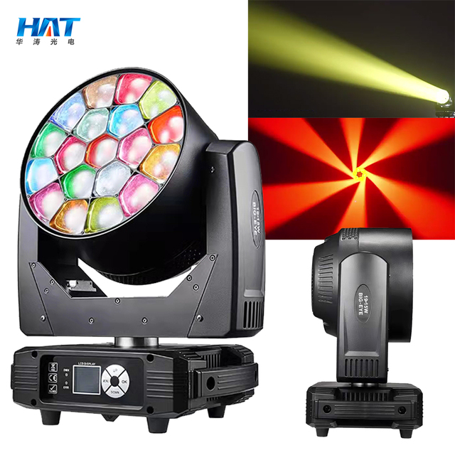 HAT 19x15w Bee Eye Wash Zoom Led Moving Head Light 19x20 Moving Head Led Wash Moving Head