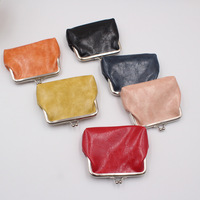 Logo Kustom 4 Inci Kantong Koin Macan Tutul Dompet Wanita Kunci Tas Kosmetik Gesper Tas Clutch Tas Lipstik Penutupan Snap