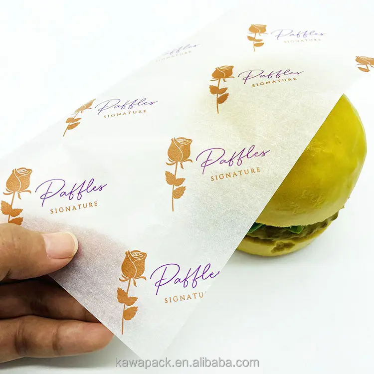 Carta fastfood per imballaggio Sandwich papel per piatti