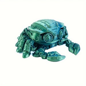 Figura de Juguete de Cangrejo Cyberpunk Impresa en 3D, Estatua de Plástico con Articulaciones Móviles, Juguete Antiestrés, Modelo de Animal para Escritorio - Product Image 4