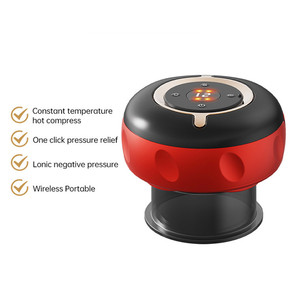 Dispositivo de terapia de ventosas eléctricas de 12 niveles, herramienta de raspado, compresa caliente, masajeador de ventosas al vacío Gua Sha - Product Image 3