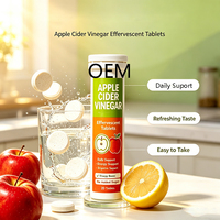 Comprimés effervescents ACV portables OEM avec la Mère Naturelle, faibles en calories, personnalisables, pour la gestion du poids (Vinagre de Manzana)