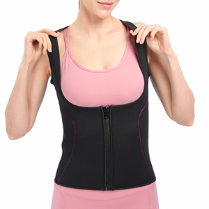 Corset en néoprène pour femmes, vêtement <span class=keywords><strong>de</strong></span> forme, fermeture éclair, <span class=keywords><strong>ceinture</strong></span> ventrale amincissante, Sweat-Shirt <span class=keywords><strong>de</strong></span> <span class=keywords><strong>sudation</strong></span>, gilet <span class=keywords><strong>de</strong></span> gymnastique - Product Image 1