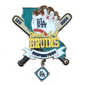 Su ordinazione di baseball risvolto pin con placcatura in oro <span class=keywords><strong>a</strong></span> buon prezzo e consegna veloce - Product Image 1