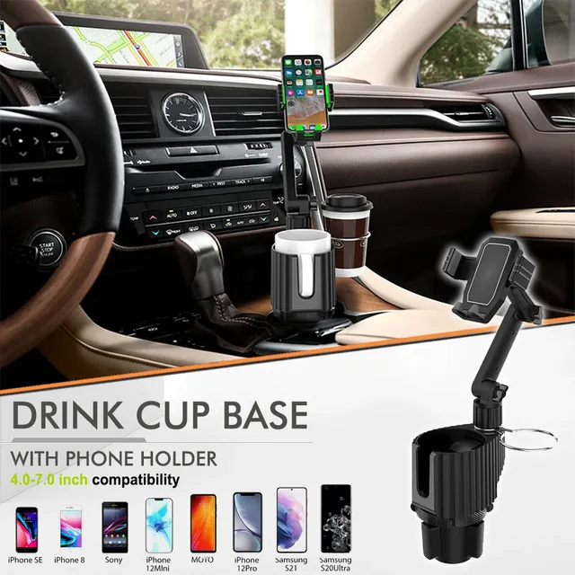 Factory Direct  Car Cup Holder Drinking Bottle Holder Mobile Phone Stand Organizer Cellphone Mount Auto Car Styling Accessories