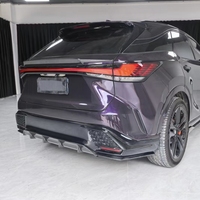 Kit carrosserie en fibre de carbone style AIM pour Lexus RX500 : Lame avant, jupes latérales, spoiler, diffuseur