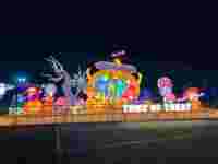 Lanterne de Noël en Papier de Los Angeles 2024, Décoration de Festival en Soie, Extérieure, LED, Poisson Imperméable, Animal, Lanterne Chinoise pour Parc
