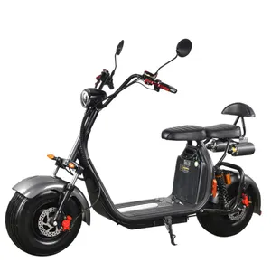 2024 Novo Modelo Citycoco 2000w 20AH Bateria Removível Fat Tire Alumínio Roda Scooter Elétrico