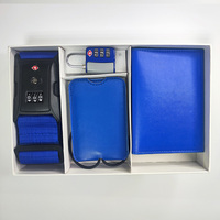 Voyage à l'étranger 4 pièces valise accessoires ensemble TSA câble serrure bagages sangles ensemble ceintures réglables et étiquettes à bagages