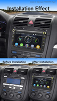 BQCC Radio de voiture Android classique 8 pouces, style original, Carplay, stéréo, RDS, FM, AM, USB, écran IPS, lecteur pour VW Golf Polo Skoda Rapid