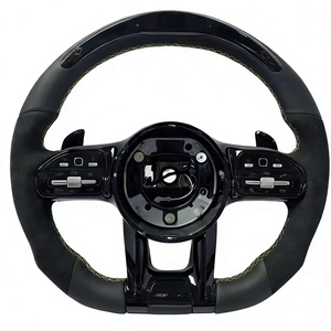 Volante Deportivo de Cuero Hecho a Medida para Modelos Mercedes-Benz Clase B W204-W222 CLA CLS Clase G <span class=keywords><strong>GLS</strong></span> - Product Image 2