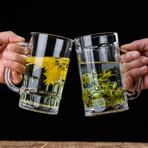 Vasos de Cerveza Transparentes al por Mayor, Vasos para Beber, para Pub o Bar, 500ml 650ml, Jarra de Cerveza con Asa - Product Image 4