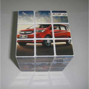 Cubo de Rubik 3x3 con base blanca, cubo mágico de plástico de 5,5 cm para jóvenes y niños, juguete unisex JY-8055 - Product Image 3