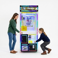 Machine à griffes intelligente à deux niveaux pour poupées, avec joysticks de contrôle supérieur et inférieur, pour centres de jeux d'arcade à fort trafic