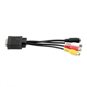 <span class=keywords><strong>Cable</strong></span> <span class=keywords><strong>Adaptador</strong></span> Convertidor <span class=keywords><strong>de</strong></span> <span class=keywords><strong>VGA</strong></span> <span class=keywords><strong>a</strong></span> <span class=keywords><strong>TV</strong></span> <span class=keywords><strong>S</strong></span>-<span class=keywords><strong>Video</strong></span> <span class=keywords><strong>RCA</strong></span> AV 3 Audio <span class=keywords><strong>Video</strong></span> <span class=keywords><strong>para</strong></span> PC - Product Image 1