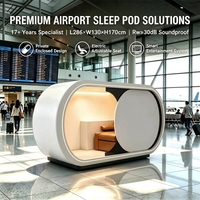 Capsule de Sommeil Intelligente Moderne Premium, Insonorisée 30 dB, Fauteuil Inclinable Électrique Écologique pour Divertissement en Aéroport, Hôtel, Bureau