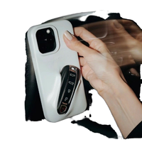 Couverture de clé de voiture insérable minimale pour iPhone 15 Pro Max nouveau Design couleur unie coque de téléphone en Silicone liquide accessoire en TPU